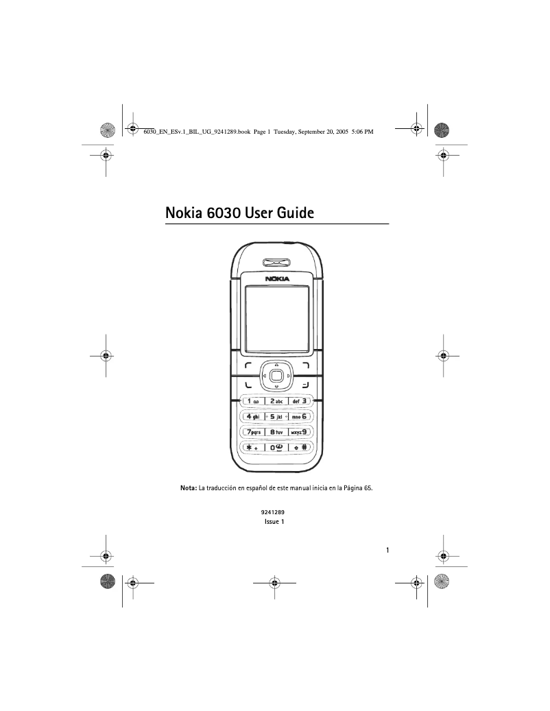 Page n°1 - Manuel utilisateur AT&T 6030