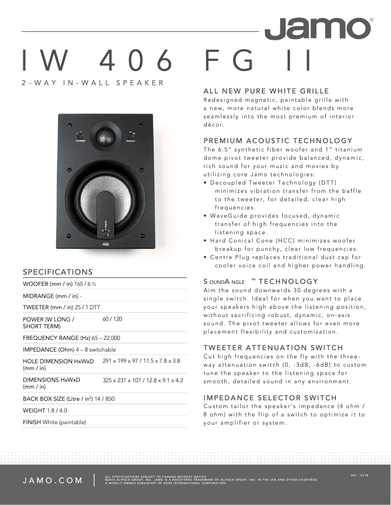 Image de la première page du manuel de l'appareil IW 406 FG II