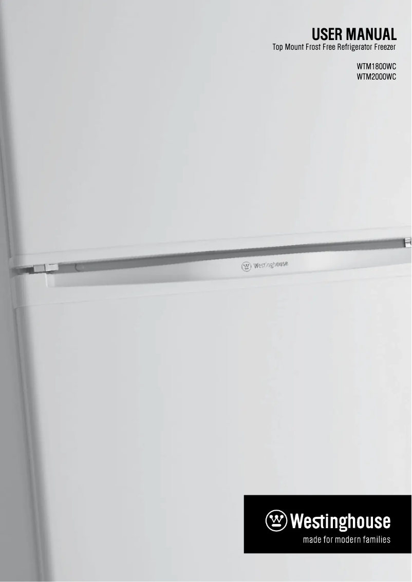 Image de la première page du manuel de l'appareil WTM1800WC