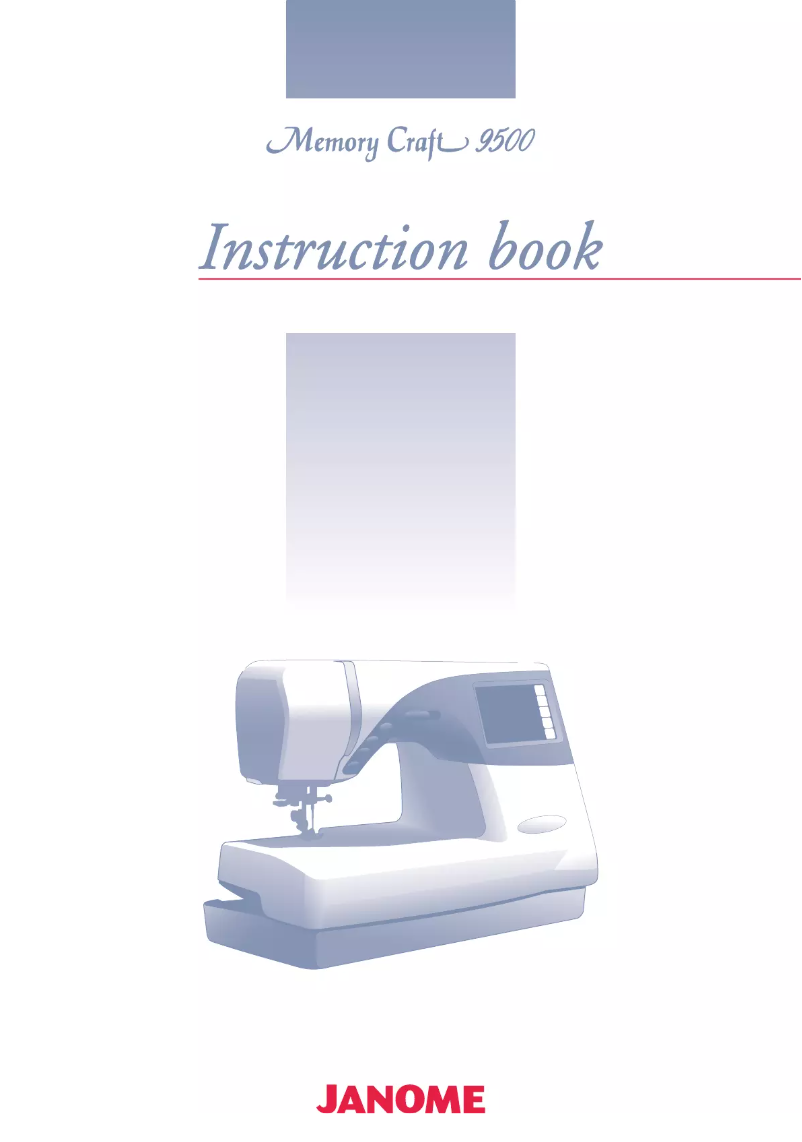 Image de la première page du manuel de l'appareil Memory Craft 9500