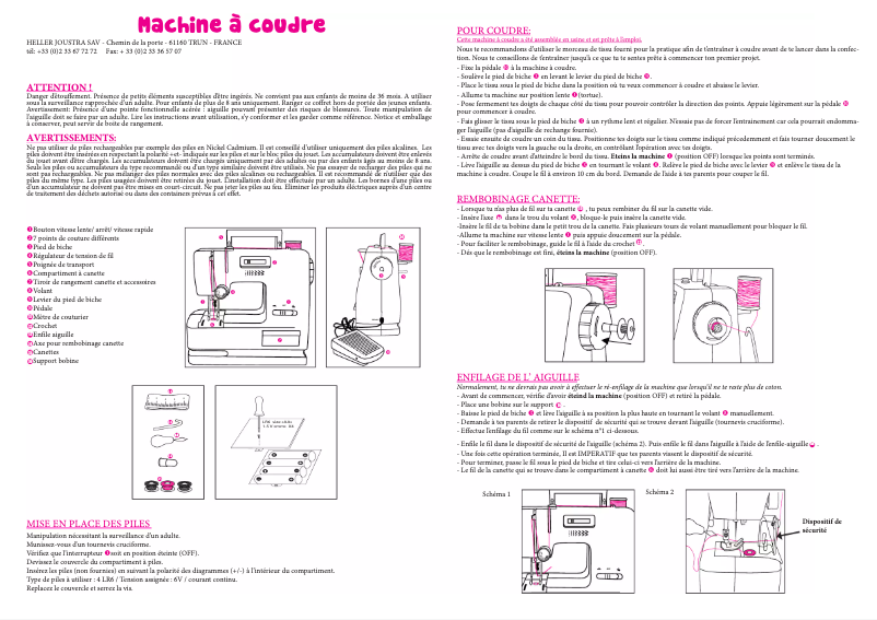Page n°1 - Manuel utilisateur Joustra 46030