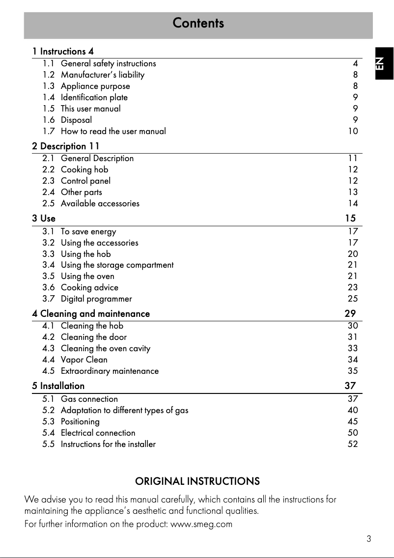 Page n°1 - Brochure Smeg GM90N9