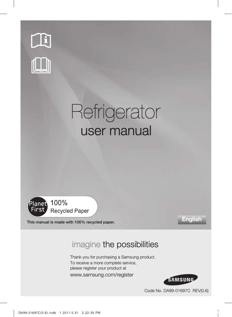 Page n°1 - Manuel utilisateur Samsung RT77BBSM