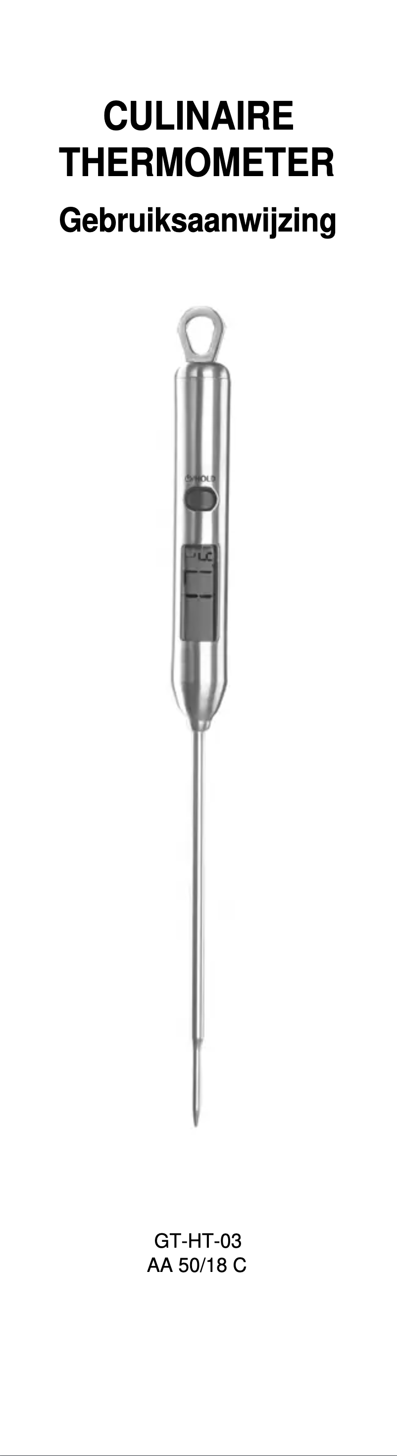 Image de la première page du manuel de l'appareil GT-HT-03