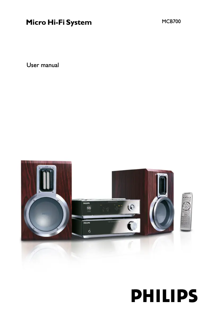 Page n°1 - Mode d'emploi Philips MCB700