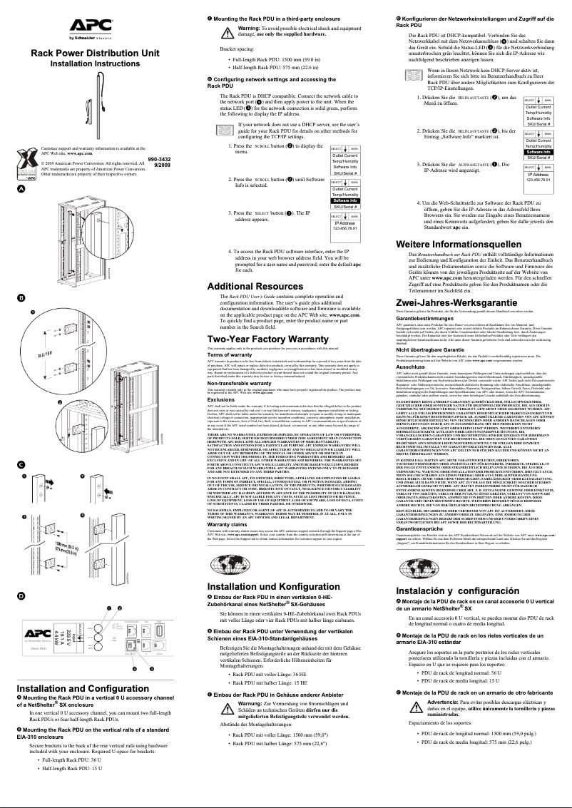 Página 1 del manual Manual de instrucciones APC AP8853