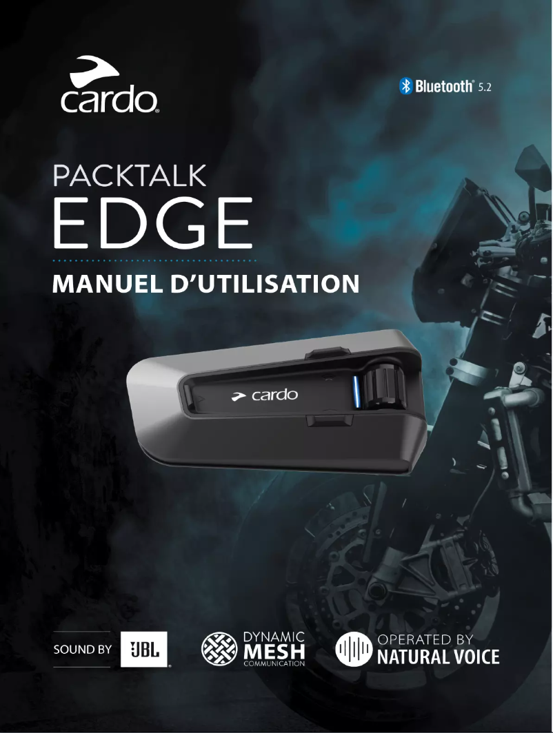 Page 1 de la notice Manuel utilisateur Cardo Packtalk Edge