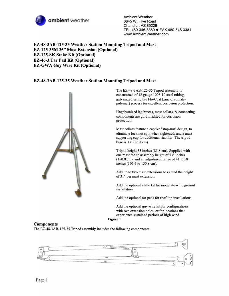 Image de la première page du manuel de l'appareil EZ-GWA