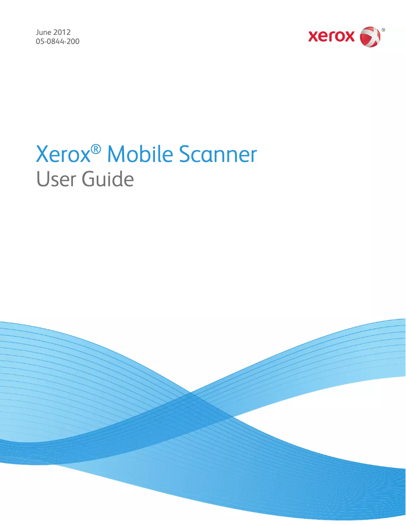 Page 1 de la notice Manuel utilisateur Xerox Mobile 100N02838