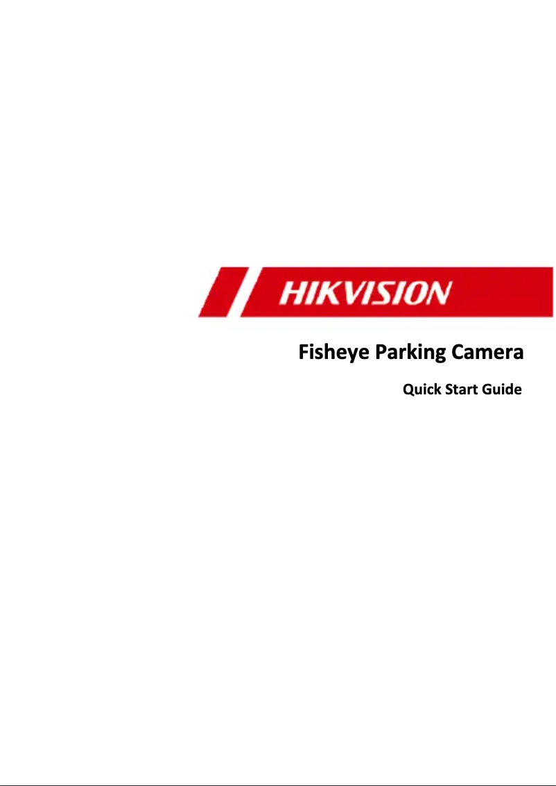 Page 1 de la notice Guide de démarrage rapide Hikvision DS-TCP506-EP