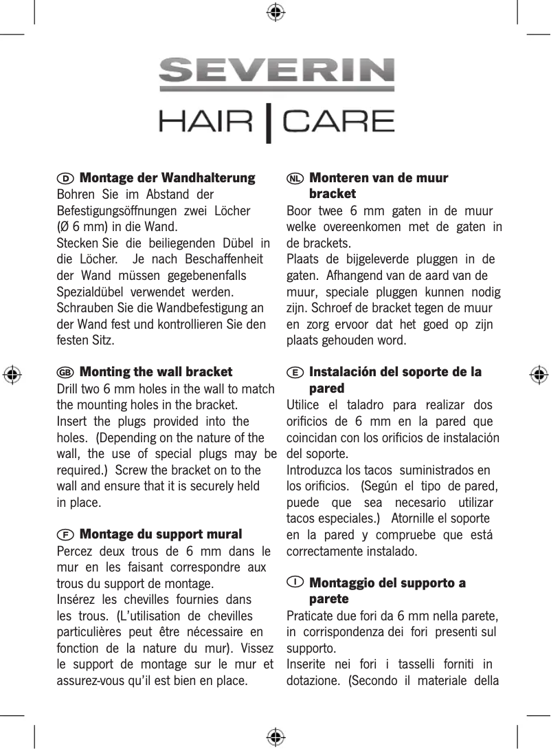 Image de la première page du manuel de l'appareil HT 0130