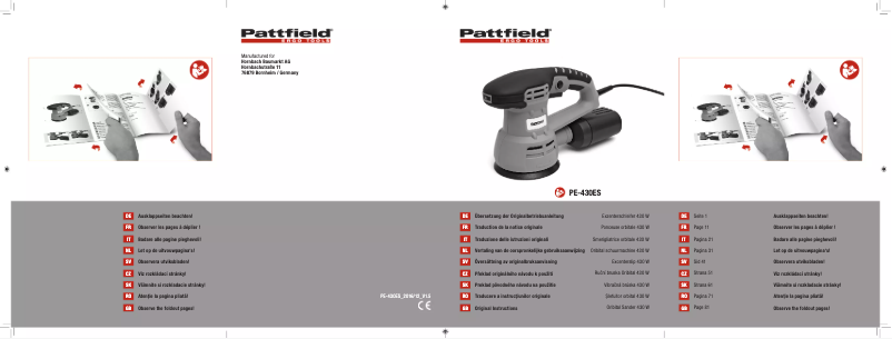 First page image of the manual for PE-430ES