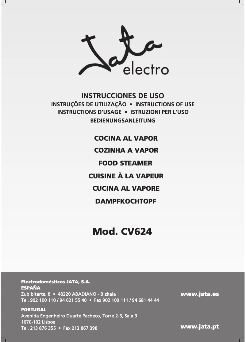 Página 1 del manual Manual de usuario Jata CV624