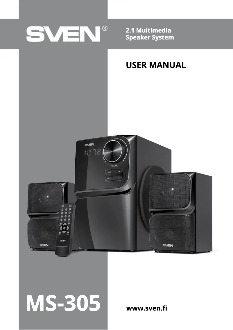 Image de la première page du manuel de l'appareil MS-305