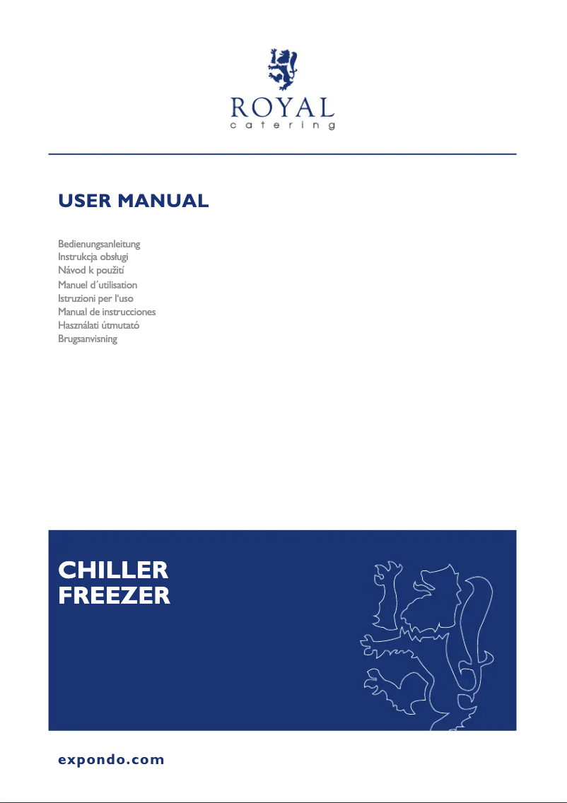 Page n°1 - Manuel utilisateur Royal Catering RCLK-F380G
