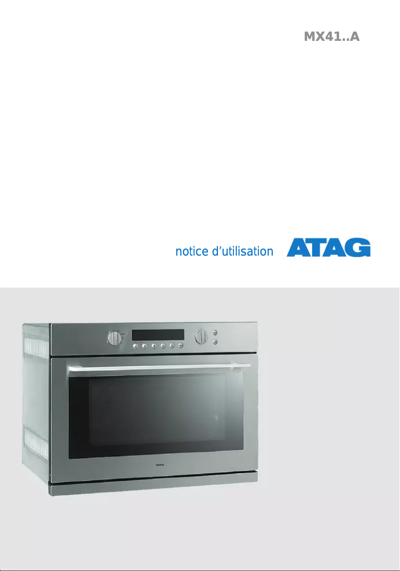 Page 1 de la notice Manuel utilisateur Atag MX4193A