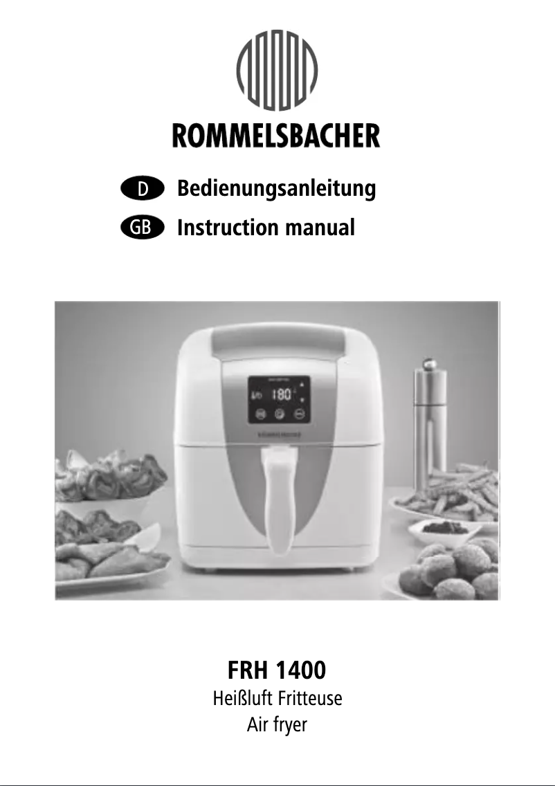 Page 1 of the manual User Manual Rommelsbacher FRH 1400