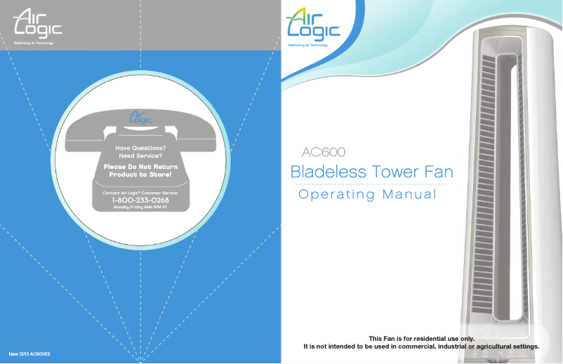 Page 1 de la notice Manuel utilisateur Air Logic AC600
