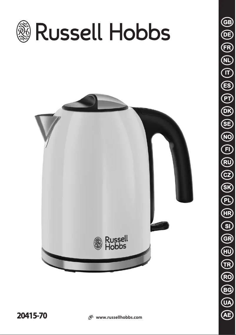 Page 1 de la notice Manuel utilisateur Russell Hobbs 20415-70