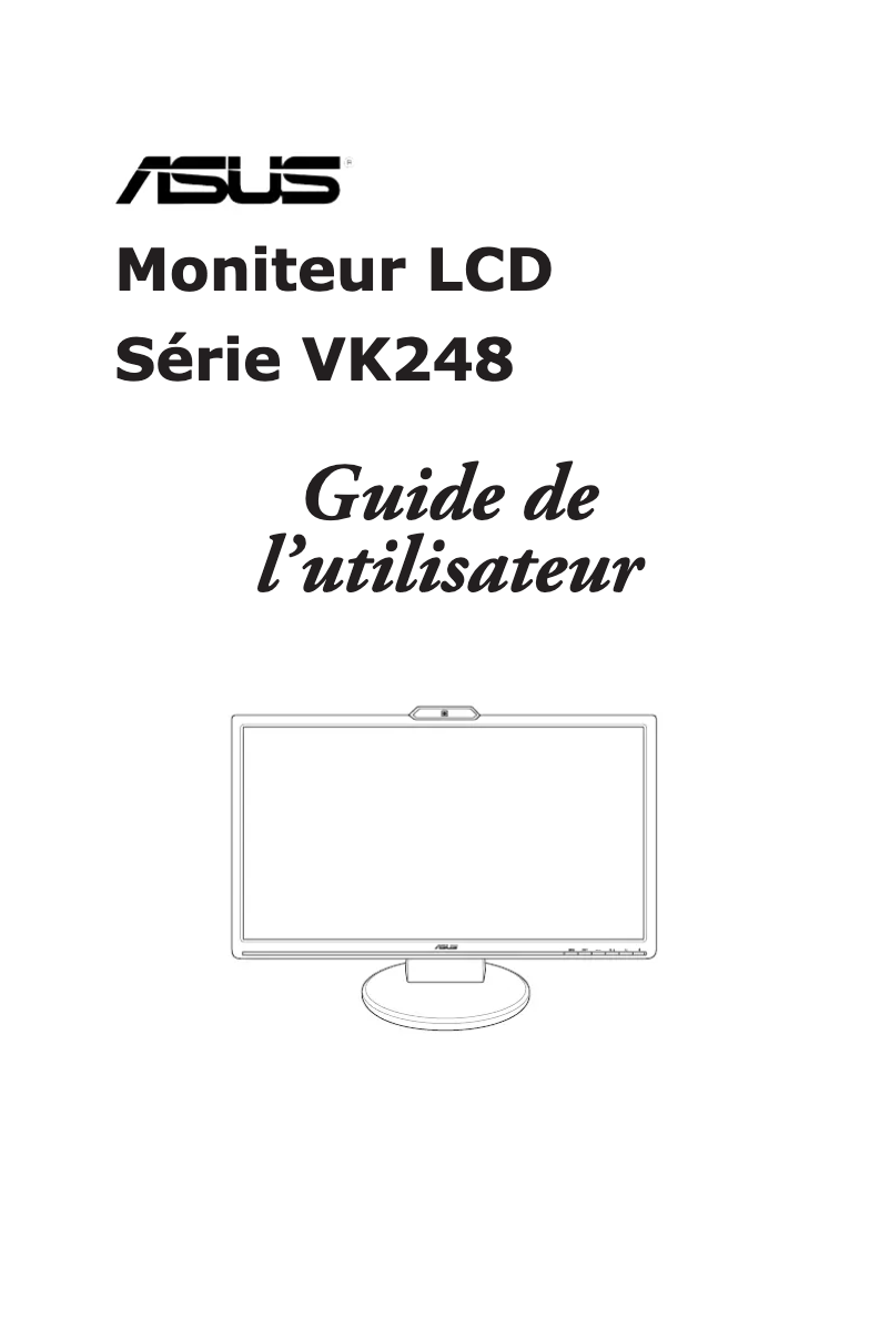 Page 1 de la notice Manuel utilisateur Asus VK248H