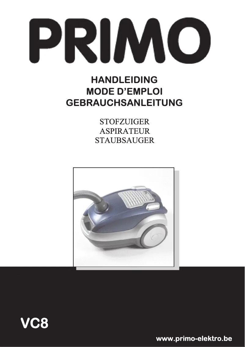 Image de la première page du manuel de l'appareil VC8