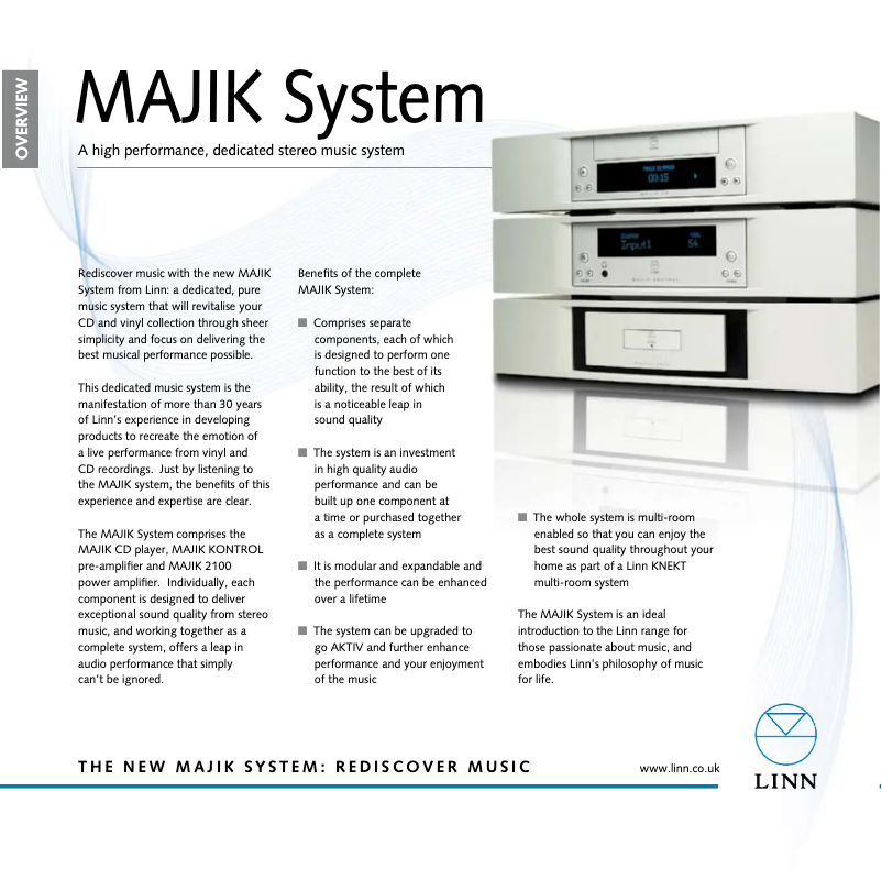 Image de la première page du manuel de l'appareil Majik 2100