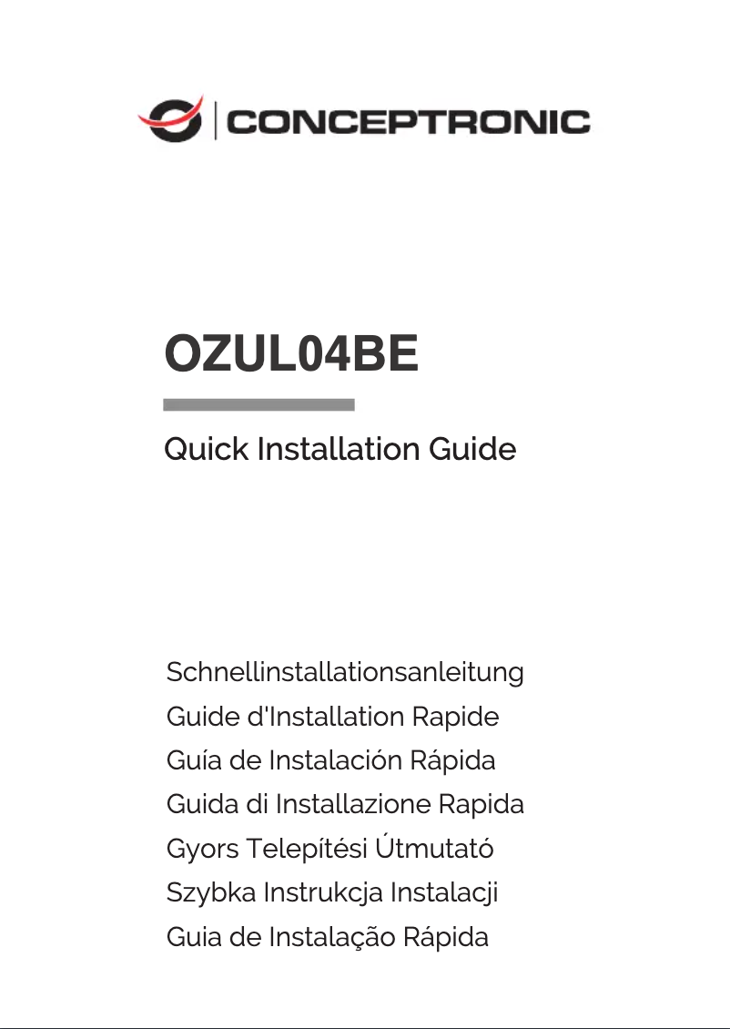 Image de la première page du manuel de l'appareil OZUL04BE