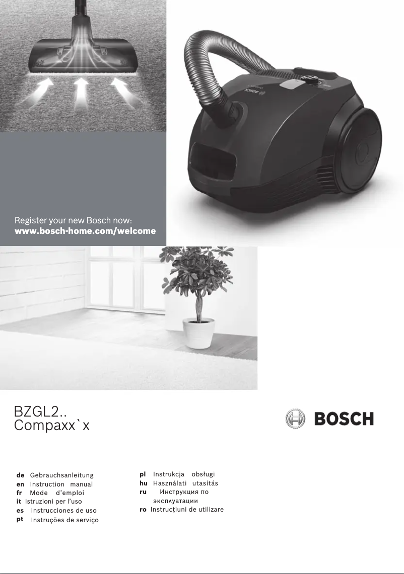 Página 1 del manual Manual de usuario Bosch BZGL2B315