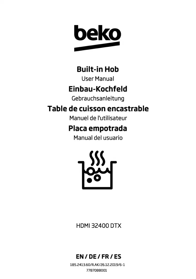 Page n°1 - Manuel utilisateur Beko HDMI 32400 DTX