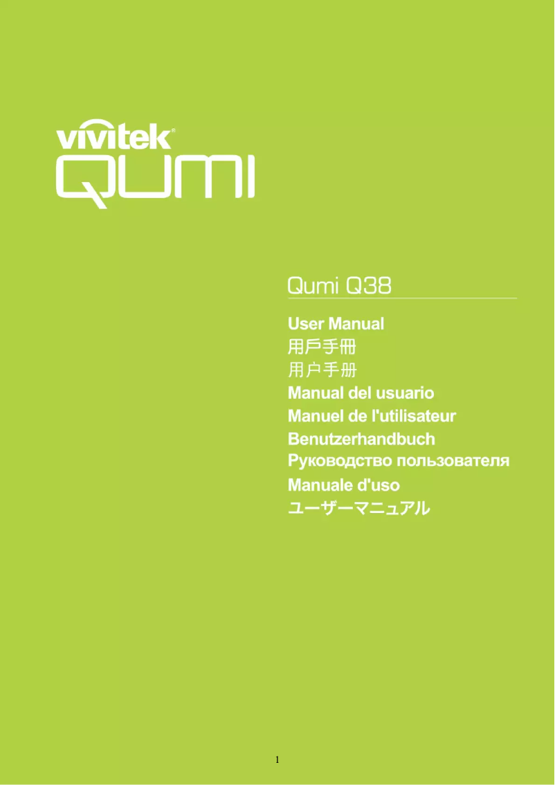 Image de la première page du manuel de l'appareil Qumi Q38