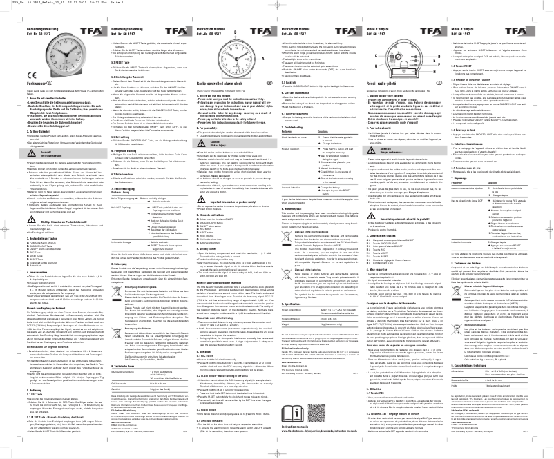 Página 1 del manual Manual de usuario TFA 60.1517