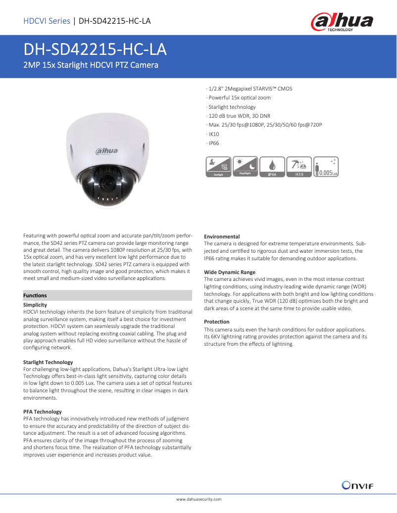 Image de la première page du manuel de l'appareil SD42215-HC-LA