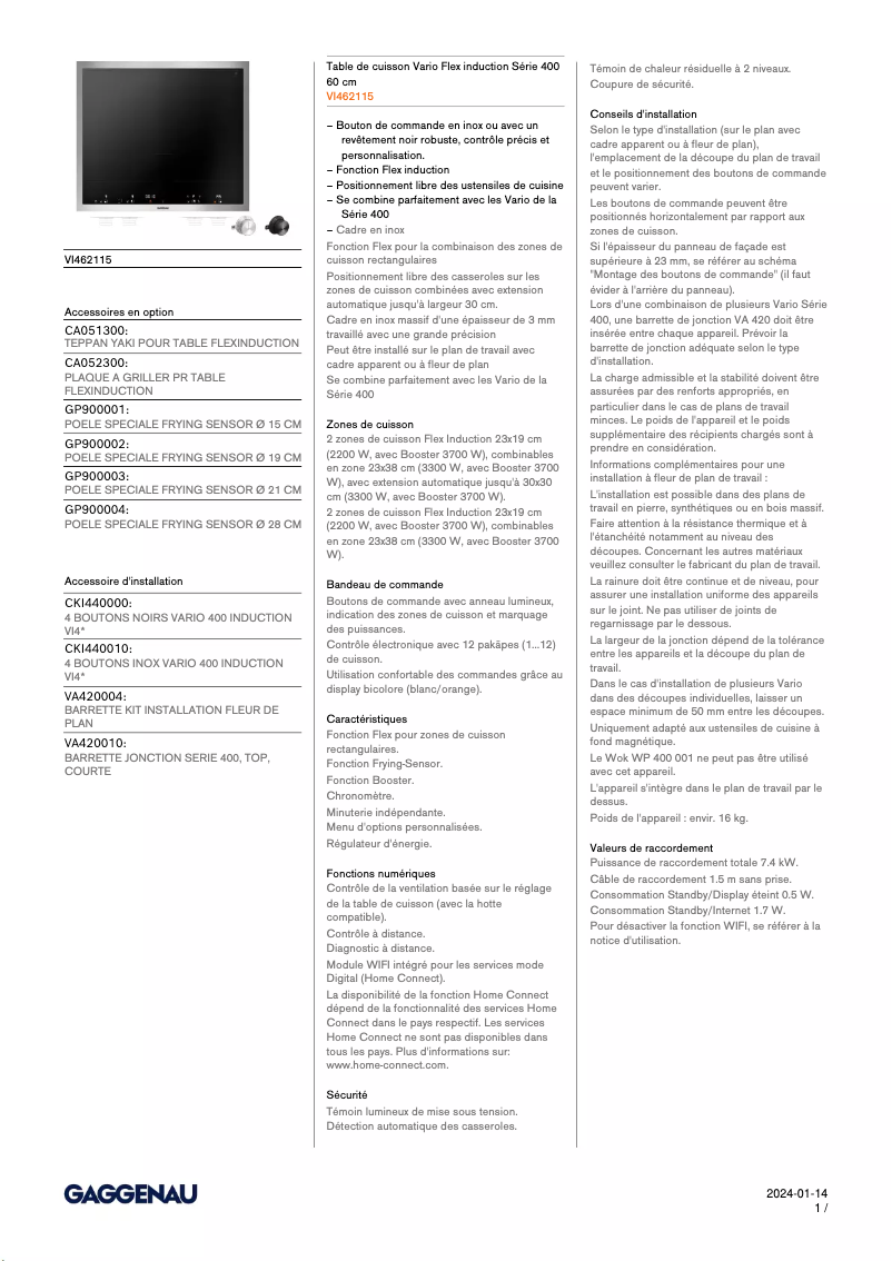 Image de la première page du manuel de l'appareil VI462115