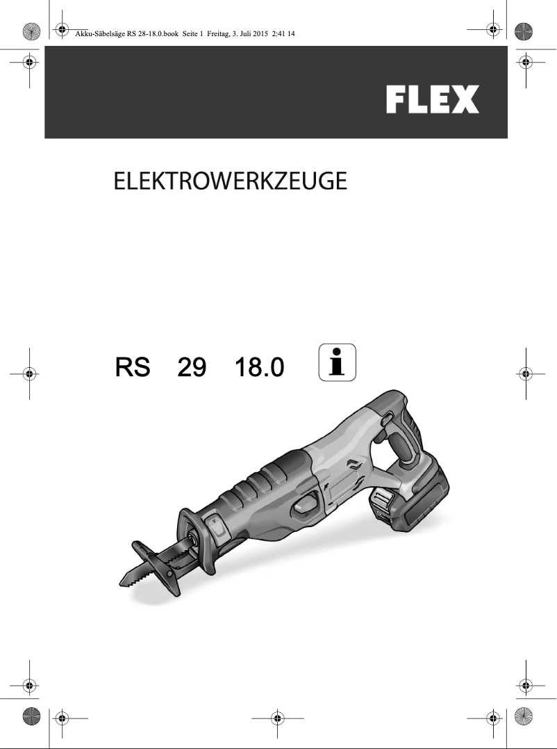 Image de la première page du manuel de l'appareil RS 29 18.0 C