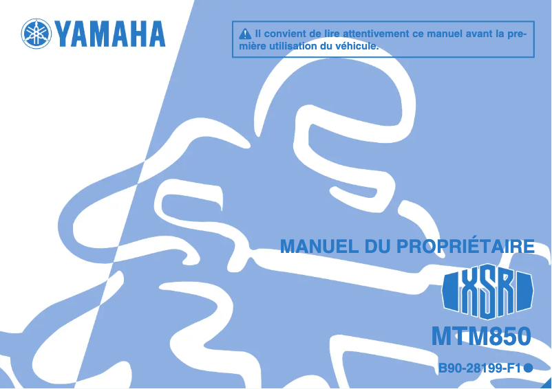 Page 1 de la notice Manuel utilisateur Yamaha XSR900 (2017)