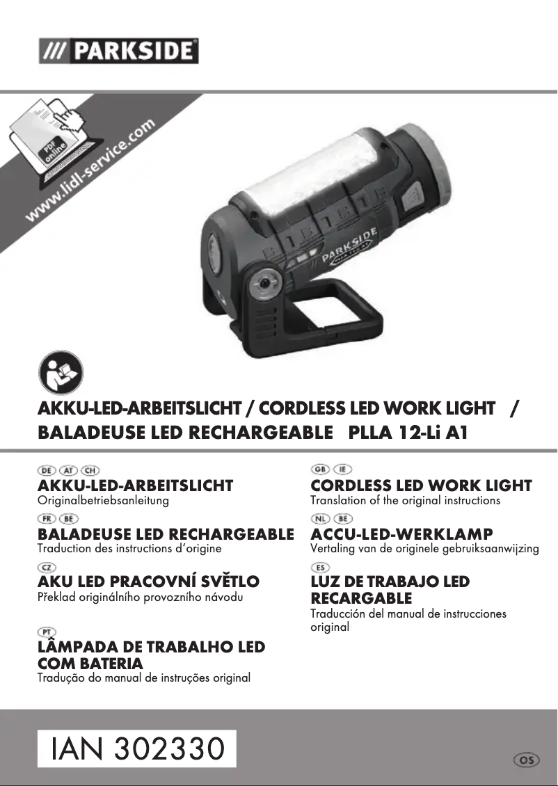 Image de la première page du manuel de l'appareil PLLA 12-Li A1