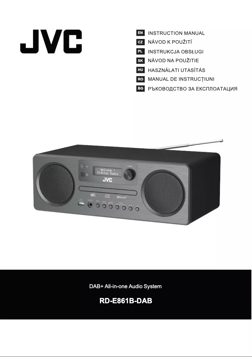 Image de la première page du manuel de l'appareil RD-E861B-DAB