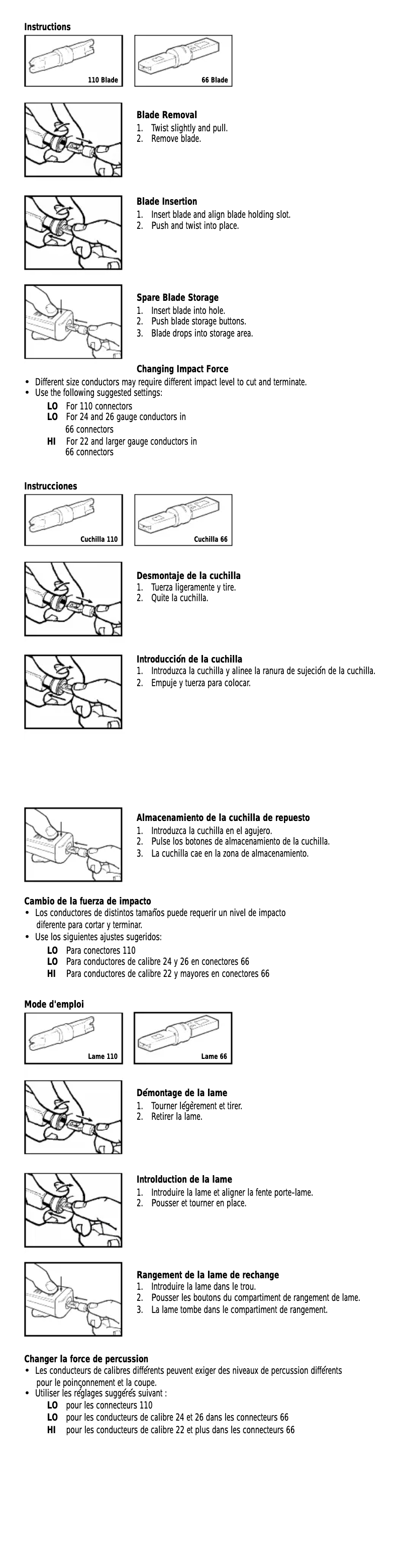 Image de la première page du manuel de l'appareil Punchmaster II