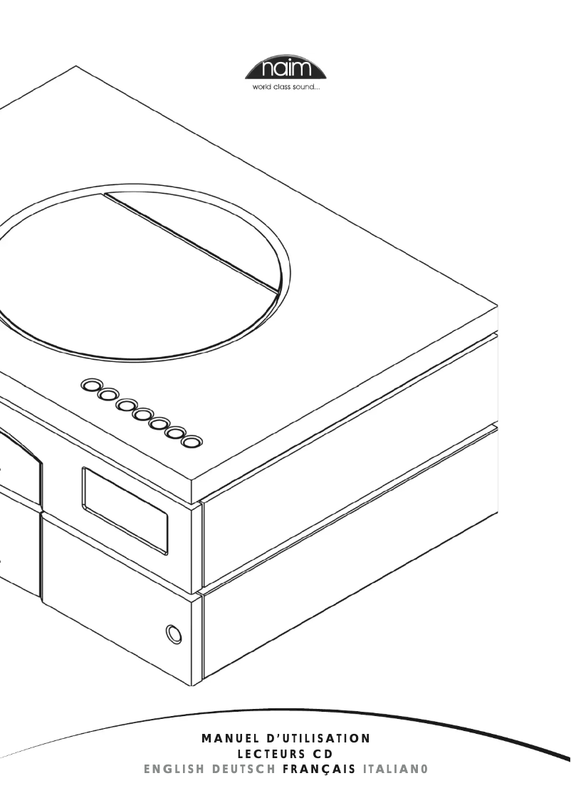 Page 1 de la notice Manuel utilisateur Naim CD5 XS