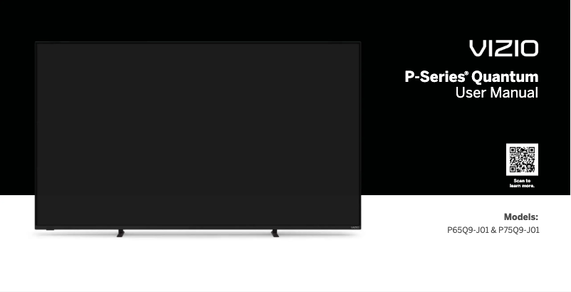 Page 1 de la notice Manuel utilisateur VIZIO P75Q9-J01