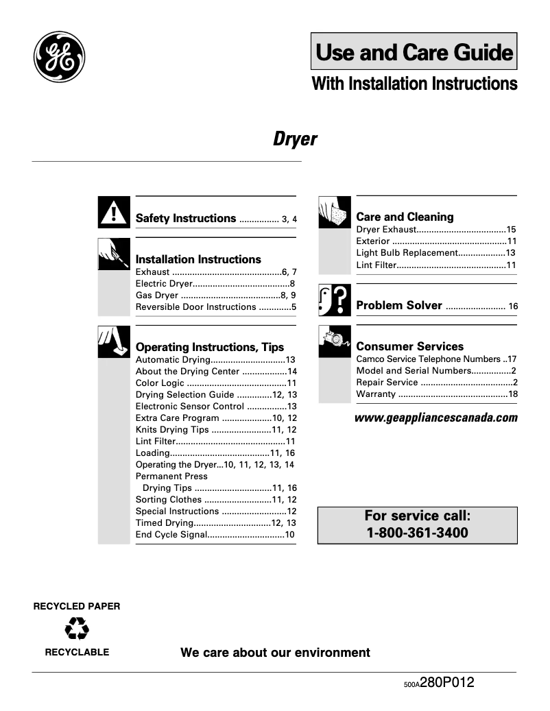 Image de la première page du manuel de l'appareil UPSR485EDWW