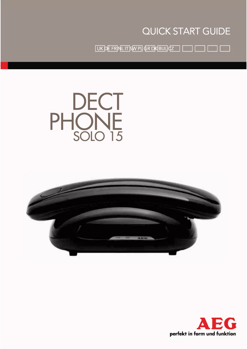 Imagen de la primera página del manual del dispositivo Solo 15