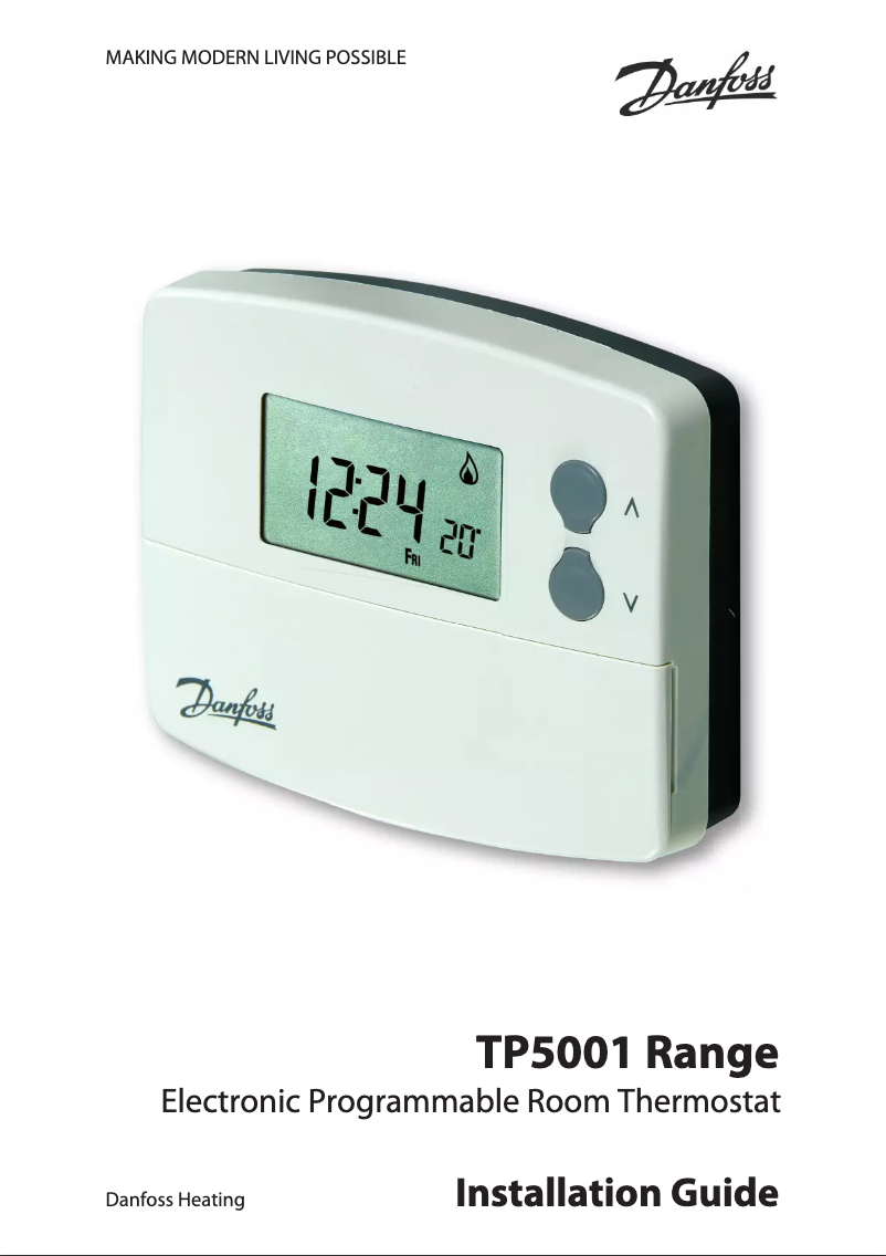 Page 1 de la notice Manuel utilisateur Danfoss TP5001