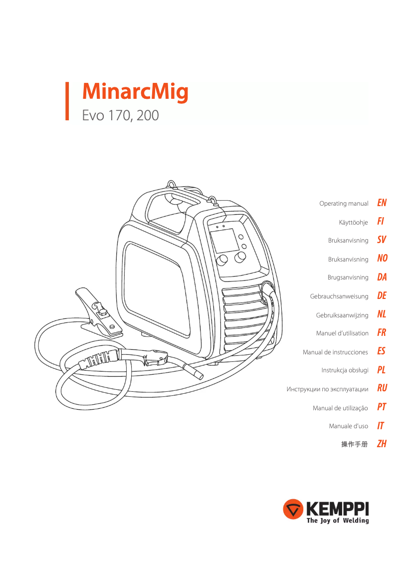 Página 1 del manual Manual de usuario Kemppi MinarcMig Evo 200