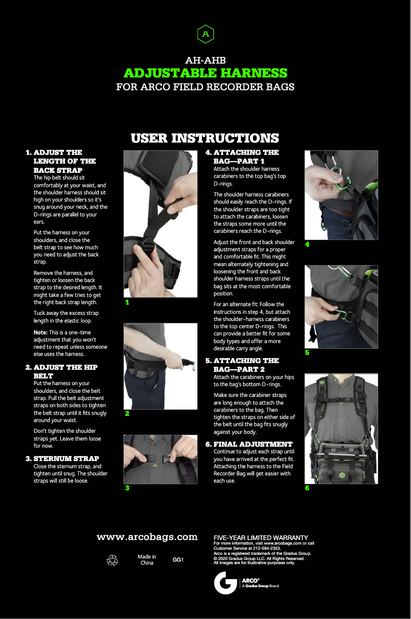 Page 1 de la notice Manuel utilisateur Arco AH-AHB