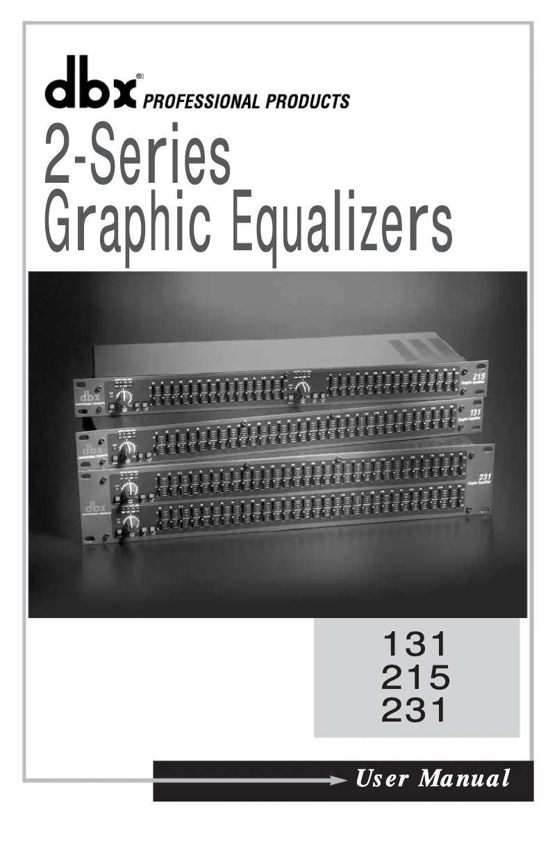Page n°1 - Manuel utilisateur DBX 131