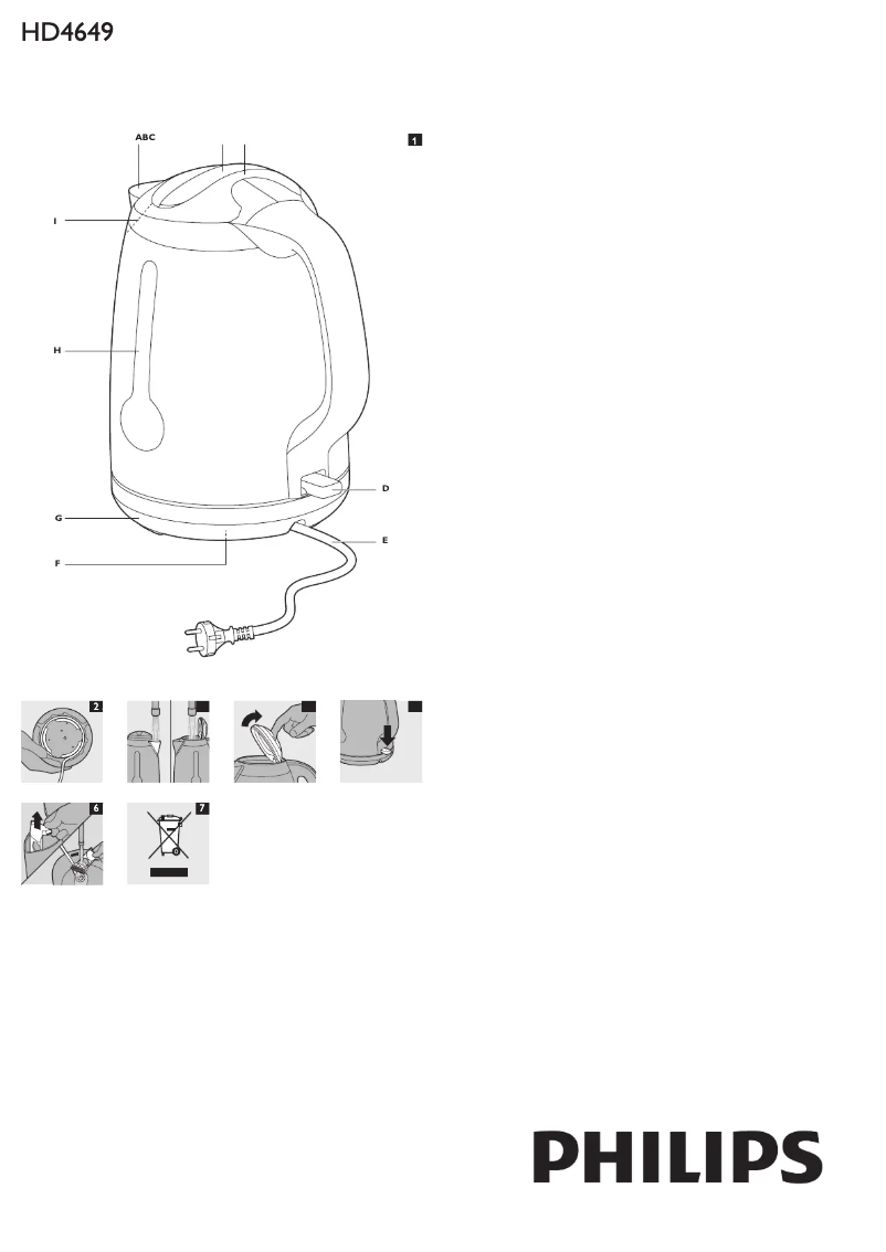Image de la première page du manuel de l'appareil HD4649