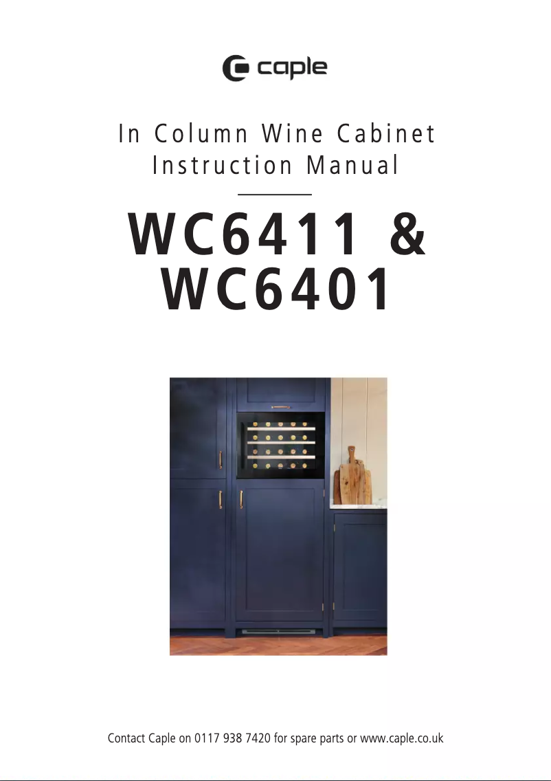 Page n°1 - Manuel utilisateur Caple WC6401