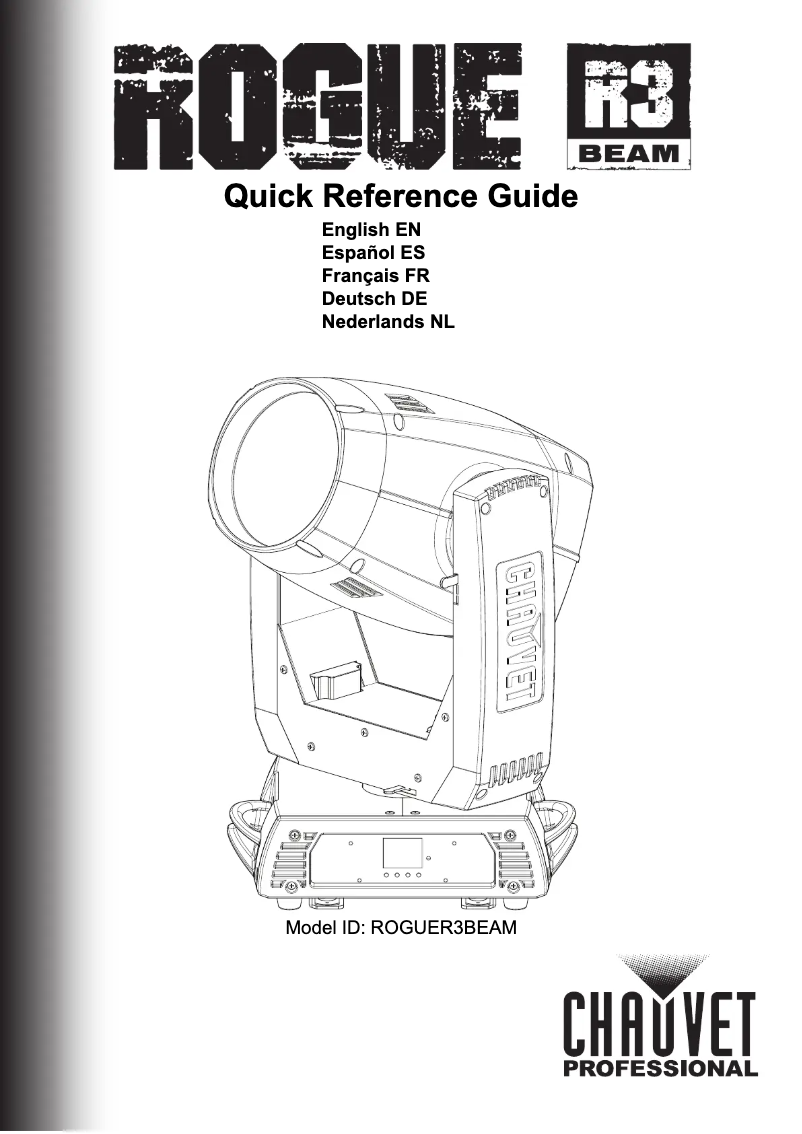 Page 1 de la notice Manuel utilisateur Chauvet Rogue R3 Beam