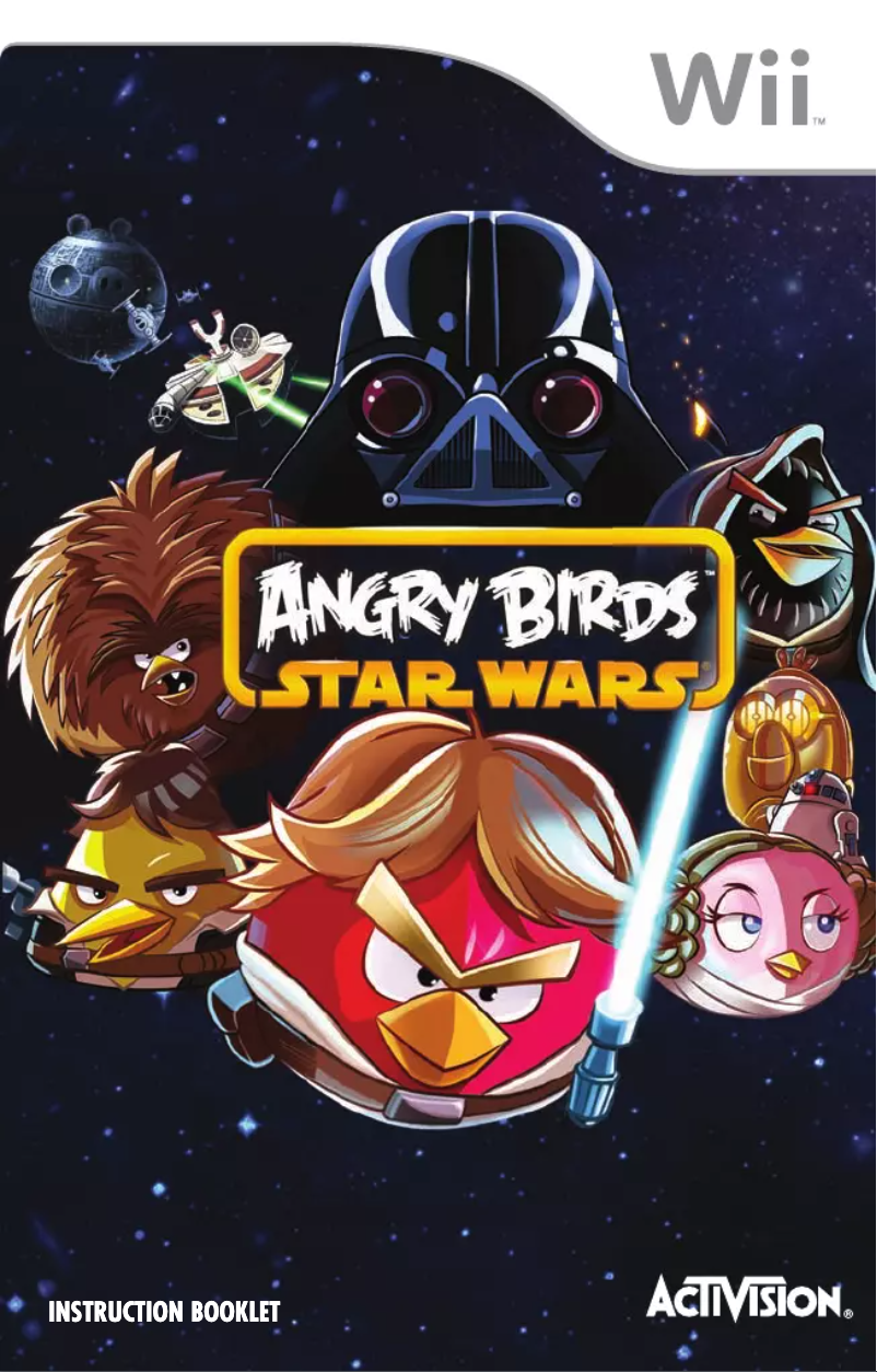 Image de la première page du manuel de l'appareil Angry Birds - Star Wars (Wii)